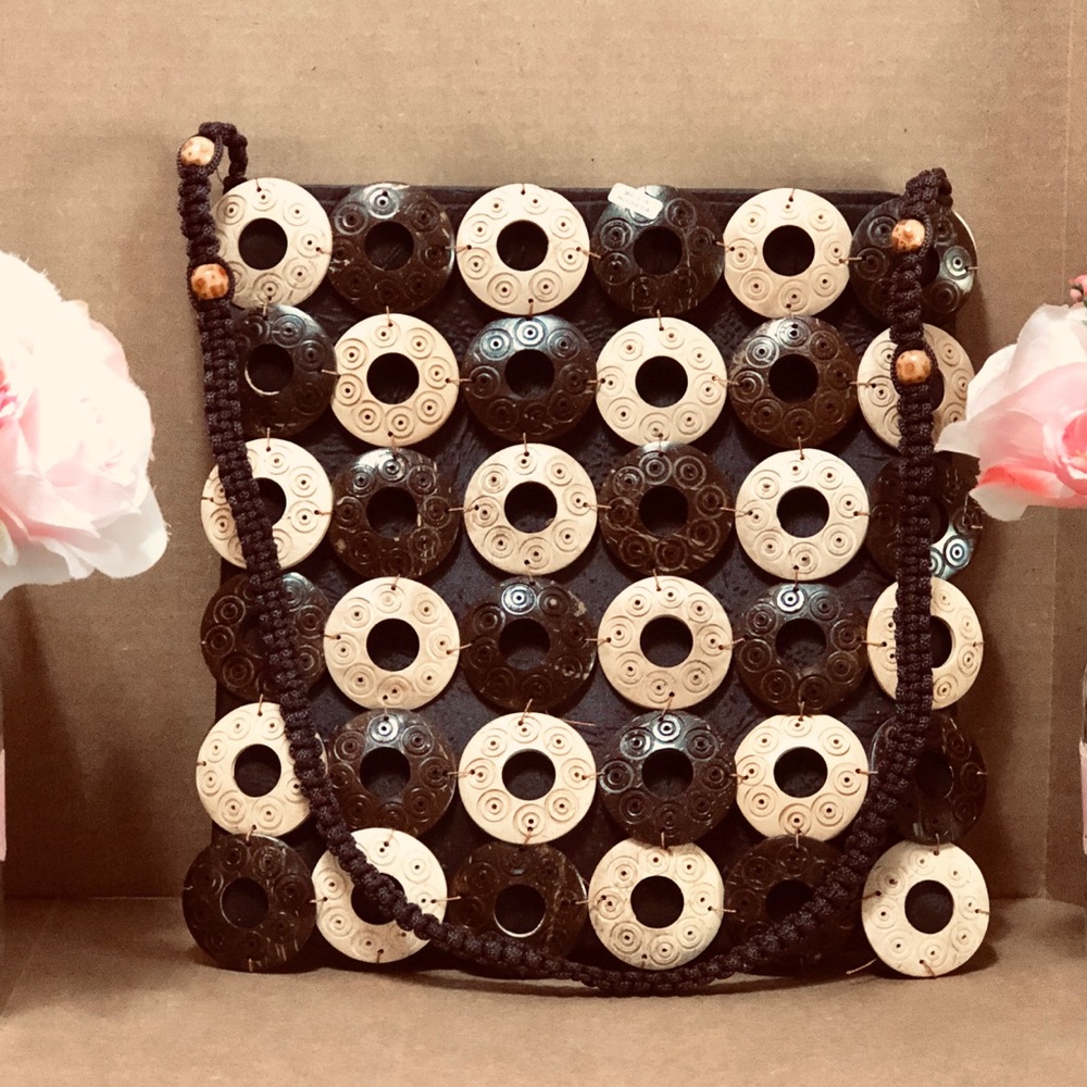 NEW Handmade Coconut Shell Bag